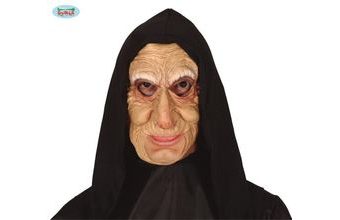 Latexová maska,, Stará žena,, s šátkem