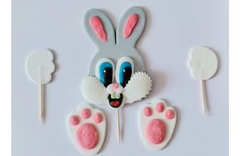 Sada cukrových dekorací Zajíček