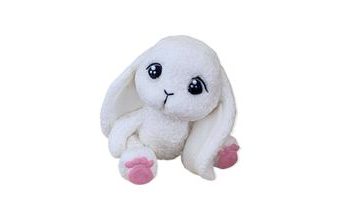 Cukrový zajíček bílý s růžovými tlapkami