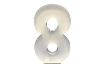 Konstrukce na balonky – číslic 8
