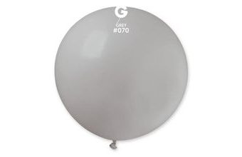 Balón latex 80 cm - Pastelový šedý 1 ks