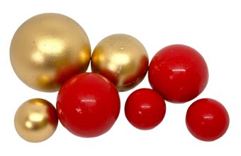 Čokoládové koule Zlato-červené