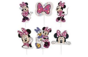 Zápich do dortu minnie, 16 ks - Dekora