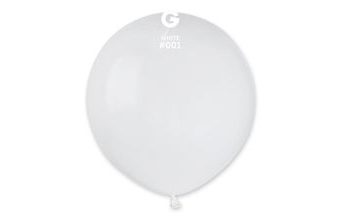 Balónek latexový 48 cm – Pastelový bílý - 1 KS