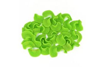 Modelované lístečky malé (balení) světle zelené