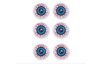 Dekorace plastové oko - Halloween - 6 ks