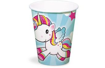 Kelímky Jednorožec - Little Unicorn 250ml / 8 ks