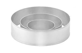 Sada 3 kruhů bez dna - ráfek