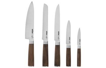 Nůž kuchyňský nerez WOODEN sada 5 ks