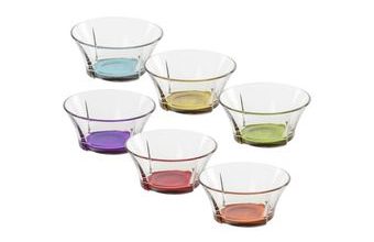 Skleněná miska Truva - barevná - průměr 12 cm