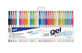 Sada 30 gelových per - 0.5 mm