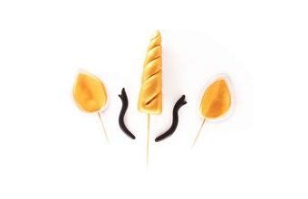 Sada cukrových dekorací Jednorožec