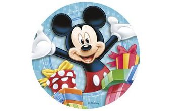 Jedlý papír na dort Mickey a dárky