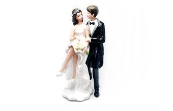 Elegantní nevěsta 19 cm - svatební figurky na dort