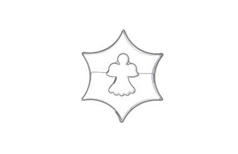 Vykrajovačka hvězda oblá s andělem