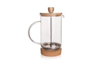 Konvice sklo/nerez/bambus kafetier CORK 0,4 l