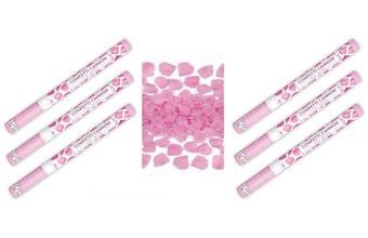 Konfety svatební 60 cm 6 ks RŮŽOVÉ OKVĚTNÍ LÍSTKY