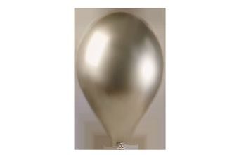 Balónky chromované 50 ks prosecco lesklé - 33 cm