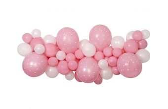 Balónková girlanda - Sada baby růžovobílá 300 cm - 65 ks - Baby shower