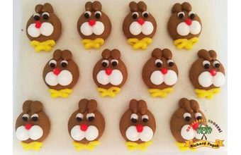 Cukrové dekorace zajíčci