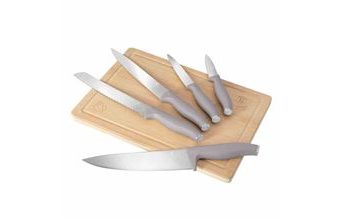 Sada nožů s prkénkem 6 ks Taupe Collection