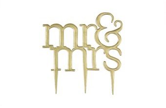 Šablona na zápich Mr & Mrs - Modern