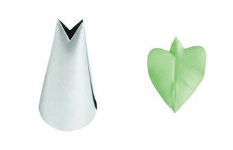 Cukrářská zdobicí špička 366 - listová 10 mm