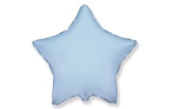 Balón foliový 45 cm Hvězda světle modrá