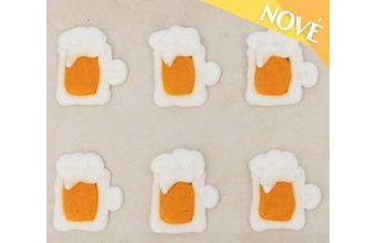 Cukrové dekorace pivo