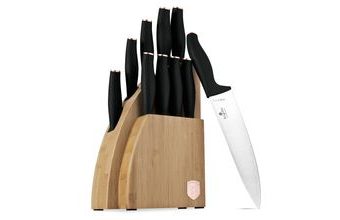 BERLINGERHAUS Sada nožů se stojanem BAMBOO 10 ks Black Rose Collection BH-2760