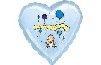 Balónek fóliový světle modré srdíčko Je to kluk!