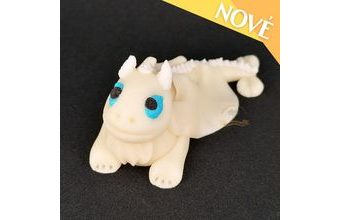 Figurka 3D 60g drak dráček bílý