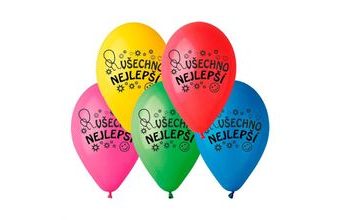 Balónek pastel 26 cm VŠECHNO NEJLEPŠÍ 1 ks