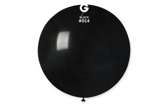 Balón latex 80 cm - černý 1 ks