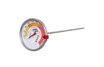 Teploměr nerez do udírny pr. 7,5 cm s clipem