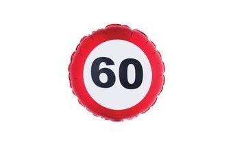 Balón foliový dopravní značka 60 - 46 cm