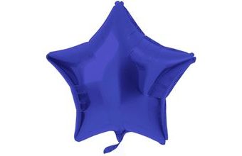 Balón foliový hvězda - námořnická modrá - 48 cm