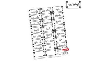 Samolepky na koření, obdélník