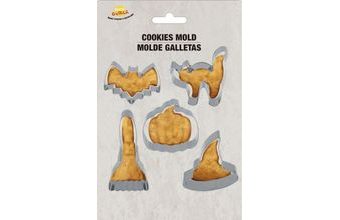 Sada vykrajovátek na pečení - čarodějnice - Halloween - mix - 5 ks