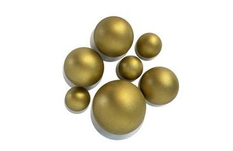 Čokoládové koule extra velké – zlaté