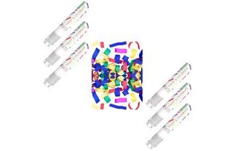 Konfety 20cm BAREVNÝ papír - mix barev - 6 ks