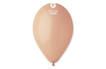 Balonky 100 ks MLHAVĚ RŮŽOVÁ pastelová - 26 cm