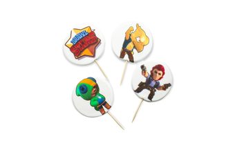 Jedlá dekorace na dort – Brawl Stars