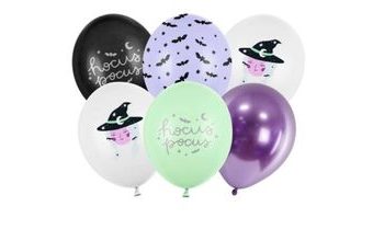 Latexové balónky - Halloween - Čarodejnice - 6 ks - 30 cm