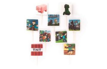 Maincraft – sada cukrových zápichů 2D na dort