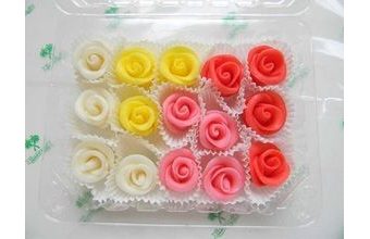Dortové růže Mini - bílá, žlutá, růžová, červená