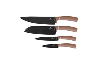Sada nožů s nepřilnavým povrchem 4 ks Rosegold Metallic Line