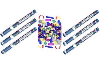 Konfety Party 60 cm barevné 6 ks