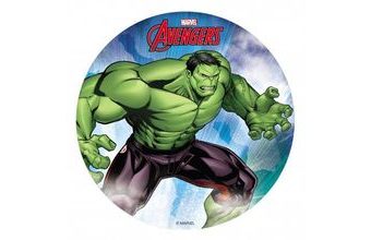 Jedlý papír na dort Hulk 20 cm