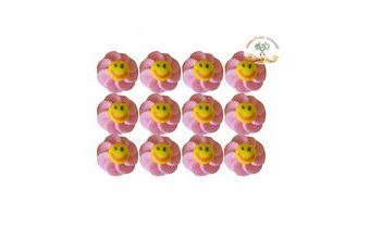 Cukrové dekorace sluníčko růžové